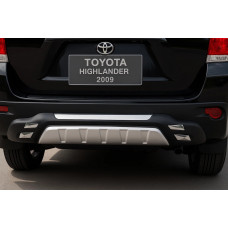 Накладка на задний бампер (2008-2010) для Toyota Highlander