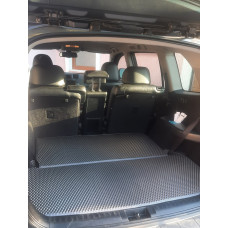 Килимок в багажник EVA (2 частини, чорний) для Toyota Highlander 2008-2013 рр