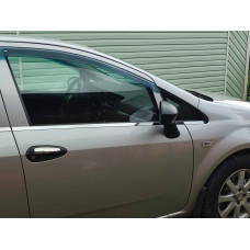 Хромированные Накладки на Ручки Дверей (4 шт, Нержавейка) Carmos - Турецкая Нержавеющая Сталь для Fiat Linea 2006-2018 гг