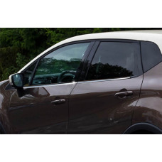 Окантовка окон нержавейка (4 шт) для Renault Captur 2013-2019 гг