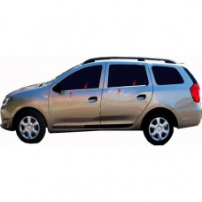 Окантовка окон нержавейка (4 шт) Carmos - Турецкая Нержавеющая Сталь для Dacia Logan MCV 2013-2020 гг