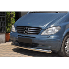 Передняя Губа ST008 (Нержавейка) 2010-2015, 42мм для Mercedes Vito W639