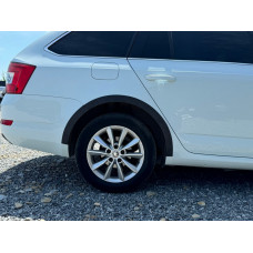 Накладки на арки SW 2013-2016 (4 шт., чорні ABS) для Skoda Octavia III A7 рр