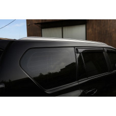 Рейлинги дизайн Lexus (2 шт, серые) для Toyota Land Cruiser Prado 150 2009-2023 гг