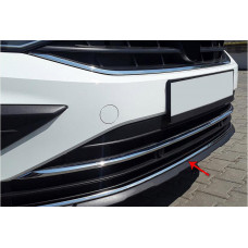 Накладка на передній бампер 2020-2025 (нерж) для Volkswagen Tiguan рр