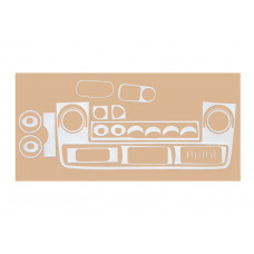 Накладки на Панель Приборов Алюминий для Nissan Interstar 2002-2010 гг