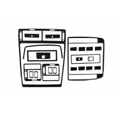 Накладки на Панель Приборов Черный для Ford Galaxy 1995-2006 гг