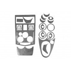 Накладки на панель приборов (Вариант 2) Черный рояль для Renault Logan MCV 2005-2013 гг