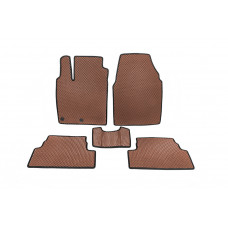 Коврики EVA (Коричневые) для Nissan Qashqai 2007-2010 гг