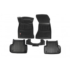 Коврики резиновые Stingray 3D (5 шт, полиуретан) для Ауди A4 B9 2015-2024 гг
