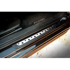 Накладки на пороги (Dotline, 4 шт., нержавейка) для Volkswagen Passat B7 2012-2015 гг