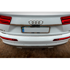 Хромированная накладка над номером (нержавейка) для Ауди Q7 2015- гг