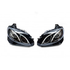 Передние фары OEM 2016-2020 (2 шт, без блоков, LED) для Mercedes E-сlass W213
