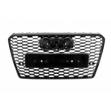 Передняя решетка радиатора RS-Style (2010-2014, черная) для Ауди A7