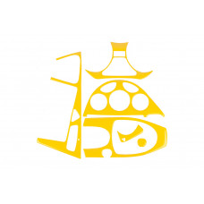 Накладки на панель приборов (желтые) для Ford Focus I 1998-2005 гг