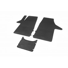 Резиновые коврики (3 шт, Polytep, для 1-20252) для Volkswagen T5 Multivan 2003-2010 гг