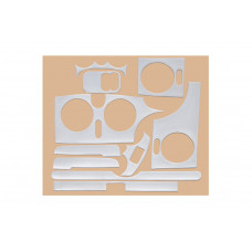 Накладки на панель приборов (Meric) Алюминий для Renault Kangoo 1998-2008 гг