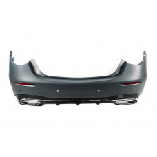 Задній бампер з дифузором AMG-Line для Mercedes S-сlass W223 2020- рр