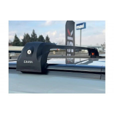 Поперечины на интегрированные рейлинги Ecem V2 120 см (2 шт) Черный для Lincoln MKC 2015- гг