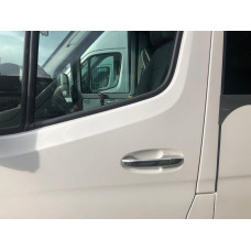Накладки на ручки (нерж) 5 шт, OmsaLine - Італійська нержавійка для Mercedes Sprinter W907/W910 2018- рр