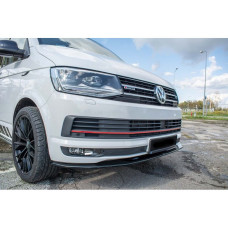 Передня Lip накладка DPT (чорний глянець) для Volkswagen T6 2015-2024 рр