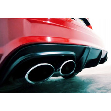 Задний диффузор DPT (2007-2011, для AMG SD, черный глянец) для Mercedes C-class W204