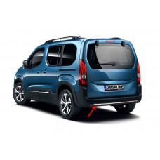 Накладка на задний бампер нержавейка для Peugeot Partner/Rifter 2019- гг