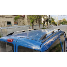 Хромированные Рейлинги (Пластиковые Ножки) Стандартная база, пластиковые ножки для Fiat Doblo I 2005-2010 гг