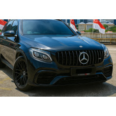 Передня решітка GT Panamericana Black (для 2015-2019) для Mercedes GLC coupe C253 рр