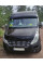 Козырек на лобовое стекло V2 (черный глянец, 5мм) для Iveco Daily 1999-2006 гг