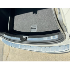 Накладка на задний бампер Carmos Нержавеющая сталь Матовая для Volkswagen Taigo 2020- гг