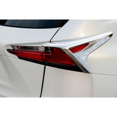 Хромированные Накладки на Задние Фонари (2 шт, ABS) для Lexus NX 2014-2021 гг