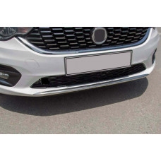 Накладка на передній бампер OmsaLine (2016-2020, нерж) для Fiat Tipo 2016- рр