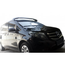 Козырек на лобовое стекло (черный глянец, 5мм) для Mercedes Vito/V-class W447 2014- гг