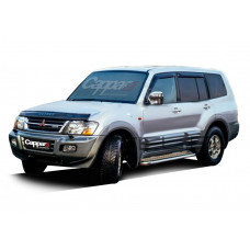 Дефлектор капота (EuroCap) для Mitsubishi Pajero Wagon III 1999-2006 гг