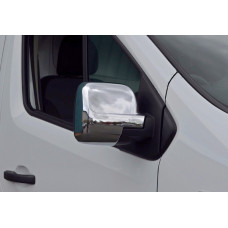 Накладки на зеркала (2 шт, пласт) для Renault Trafic 2015- гг