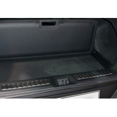 Накладка на задний порог OmsaLine нержавейка Глянцевая для Renault Kadjar 2015-2022 гг