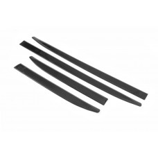 Дверные молдинги (4 шт, черные) для Nissan Armada 2016-2024 гг