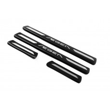 Накладки на пороги OmsaLine V1 (4 шт, нерж) для Fiat Tipo 2016- рр