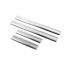 Накладки на пороги OmsaLine (4 шт., нержавейка) для Citroen C-4 Picasso 2006-2013 гг