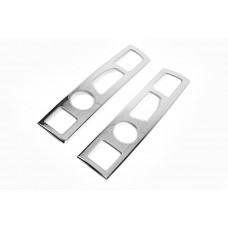 Хром накладки на задние фонари прямые (2006-2014, 2 шт, нерж. сталь) для Fiat Ducato