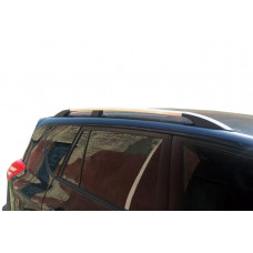 Рейлинги Хром турецкие Короткая база, пластиковые ножки для Toyota Rav 4 2006-2013 гг