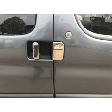 Хромированные Накладки на Ручки (Нержавейка) Две передние двери, две сдвижные двери для Peugeot Partner 1996-2008 гг