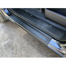 Накладки на пороги ABS (2 шт, пластик) Глянцевые для Mercedes Vito W638 1996-2003 гг