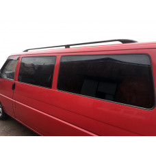 Черные рейлинги Длинная база, пластиковые ножки для Volkswagen T4 Caravelle/Multivan 1990-2003 гг