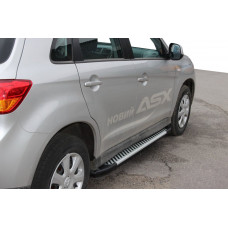 Боковые Подножки Line (2 шт., Алюминий) для Mitsubishi ASX 2010-2023 гг