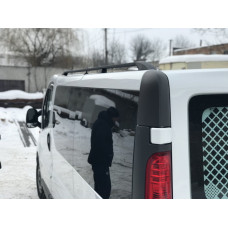 Черные рейлинги Короткая, Пластиковые Ножки для Opel Vivaro 2001-2015 гг