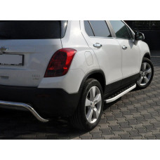Боковые пороги Fullmond (2 шт., алюминий) для Chevrolet Trax 2012-2023 гг