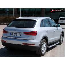 Бокові пороги BlackLine (2 шт, алюміній) для Ауди Q3 2011-2019 рр