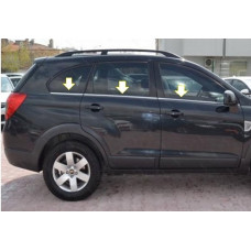 Нижние молдинги окон нержавейка (6 шт) для Chevrolet Captiva 2006-2019 гг